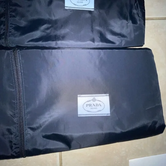 Authentic Prada Garment Bag Dark Navy Nylon Full Zip 25x 60 New/USED Lot 13